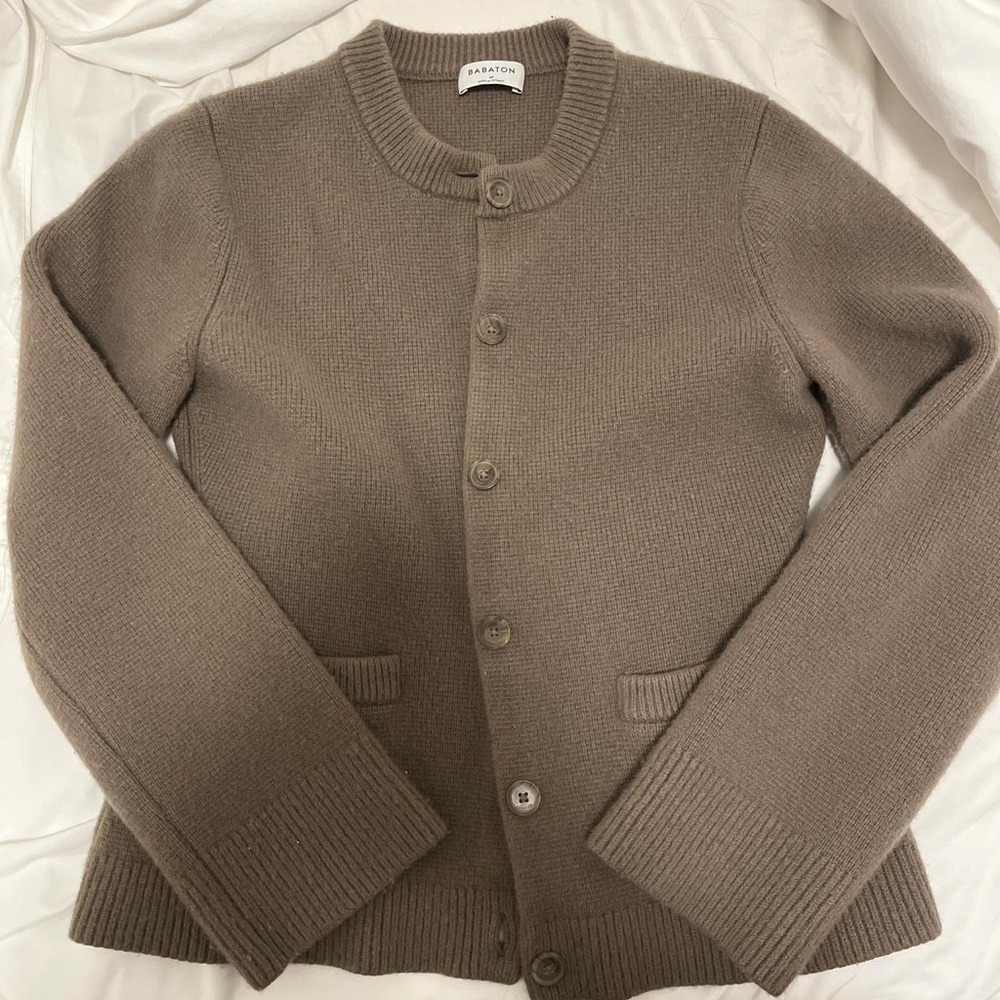 Aritzia Taupe Women's Cardigan